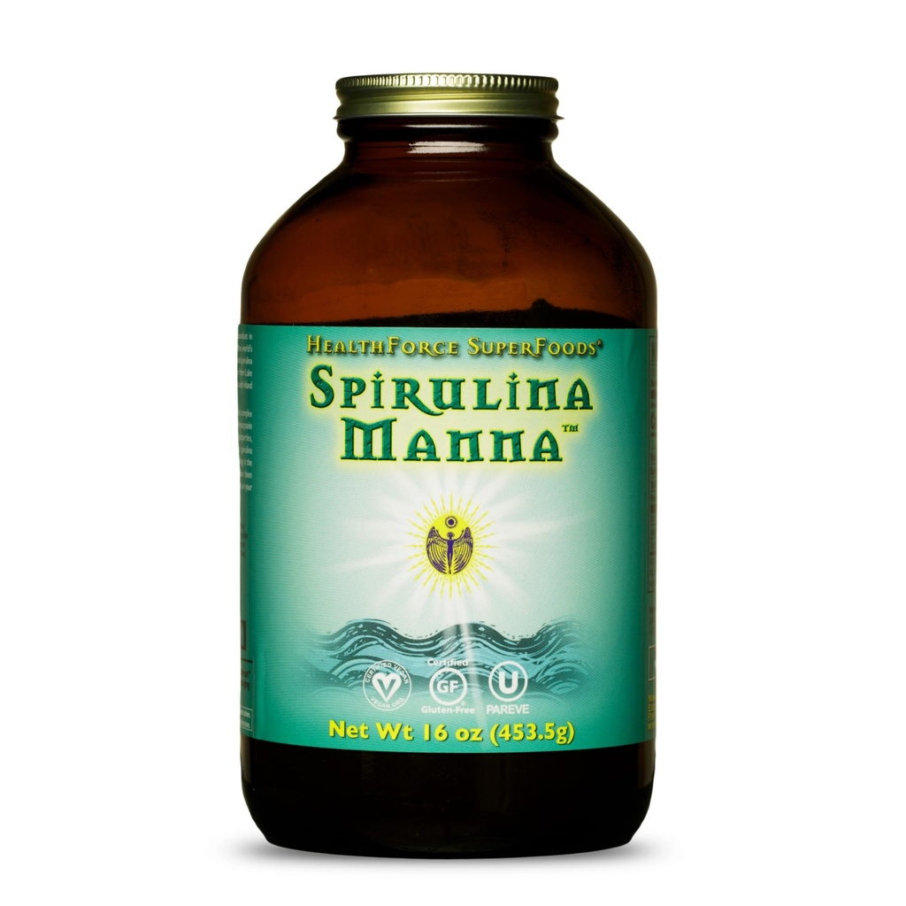 HealthForce SuperFoods Spirulina Manna - pulver - 16 Oz