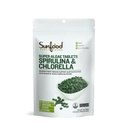 Sunfood Superfoods Klorella Spirulina Tabletter - Spirulina og Klorella Grønn Algae Tabletter for kvinner og menn, kilde til klorophyll, B vitaminer, og protein, Broken Cell Wall, Vegan - 4 oz Bag