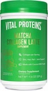 Vitale proteiner Matcha Lattes, Matcha Grønn Tea Collage Latte pulver, L-Theanine & Koffein & MCTs - støtte sunn hår, hud, negler - Opprinnelig