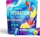 Electrolytes pulverhydrasjon pakker - Recovery Drink Blande med natrium, Kalium, magnesium, kalsium, vitamin C & sink - Sukkerfri, keto, ikke GMO & Vegan - Jordbær sitronade – 16 Sticks