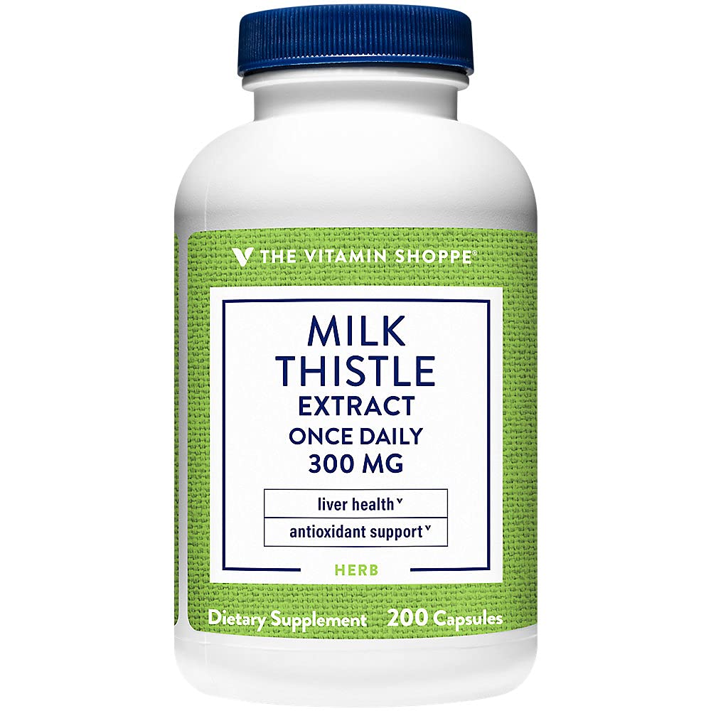 Vitamin Shoppe Milk Thistle Extract 300 MG (200 kapsler)