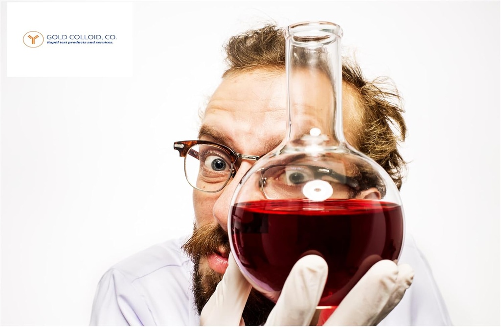Colloidal Gold Nanopartikler (40 nm) 1 OD for lateral flyt & immunoanalyse