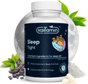 Melatonin Natural Sleep Aid, Theanine, 5-HTP, GABA, Mucuna pruriens, Phellodendron og magnesium for søvn & stress støtte, 90 kapsler 45 dagers forsyning - 7 i 1 søvnhjelp