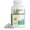 Bronson St. John's Wort 700 MG per servering Hypericum Perforatum støtter et positivt humør - ikke-GMO, 90 vegetariske kapsler