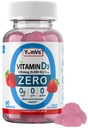 Yum-Vs - vitamin D3 Gummies med null sukker for voksne og barn (125 mikrog - 60 greve) - sukkerfri vitamin D Gummies - vegetariske gummy vitaminer for bein støtte og immun helse - Vit D3 vitamin Chewable