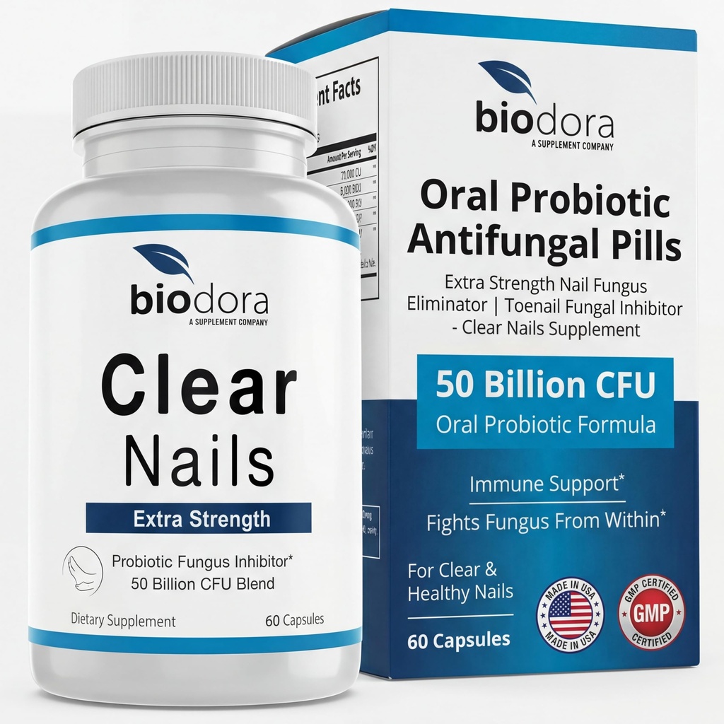 Fjern negler - Ekstra styrke - Probiotisk Fungus Inhibitor - 50 milliarder CFU