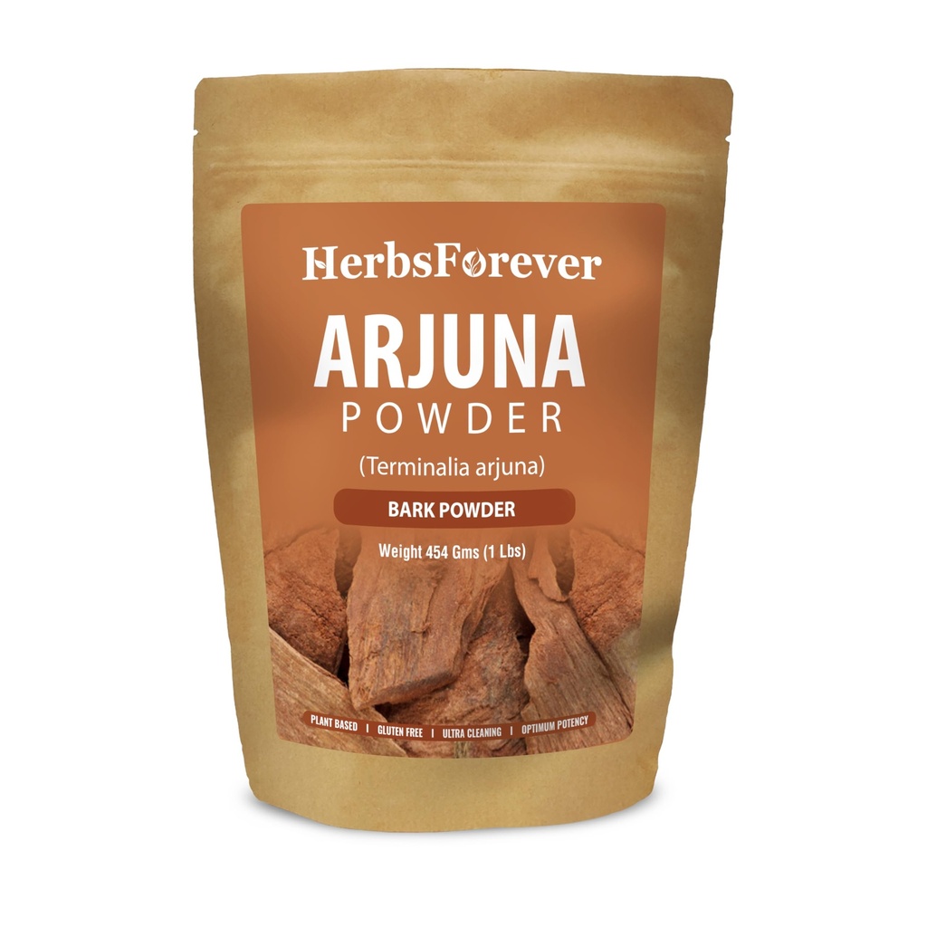 HerbsForever Arjuna pulver Terminalia Arjuna Non GMO, Vegan 454 GMS