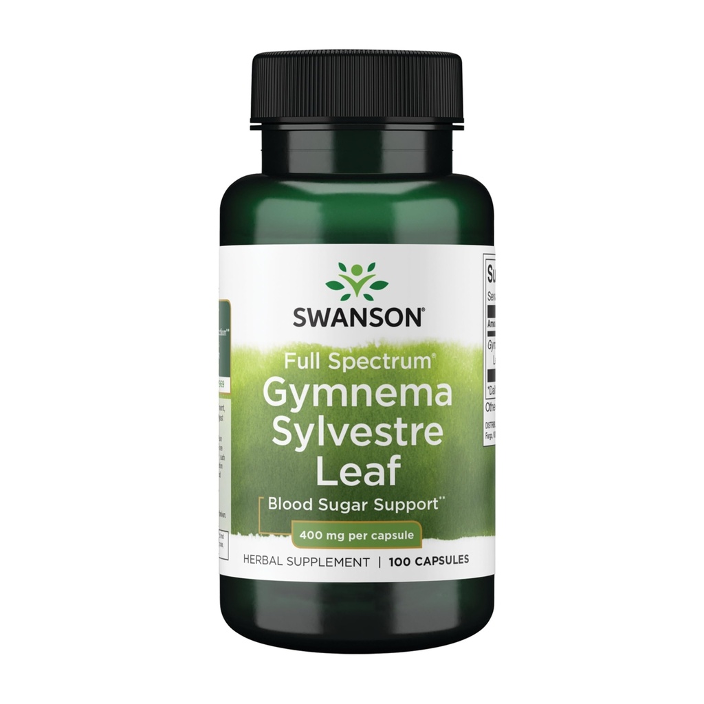 Swanson Full Spectrum Gymnema Sylvestre Leaf - Tradisjonell Ayurvedic Herb - (100 kapsler)
