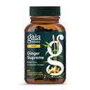 Gaia Herbs Ginger Supreme - støtter sunn dialyse og lindrer anledningssykdom - med organisk Ginger Root og türmeric Root - 60 Vegansk flytende pyto-kapsler (60-dagers forsyning)