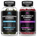 EFFECTIVE NUTRA Ashwagandha Gummies & Melke Thistle Gummies
