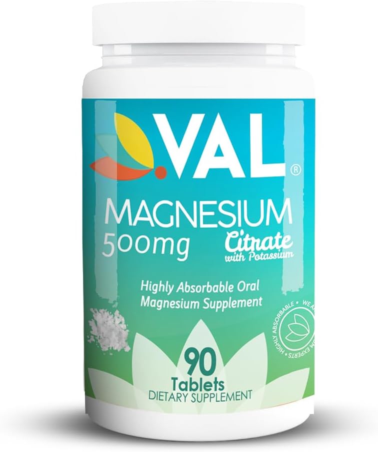 VAL Magnesium Citrat + B6 + Kalium, 90 tabletter