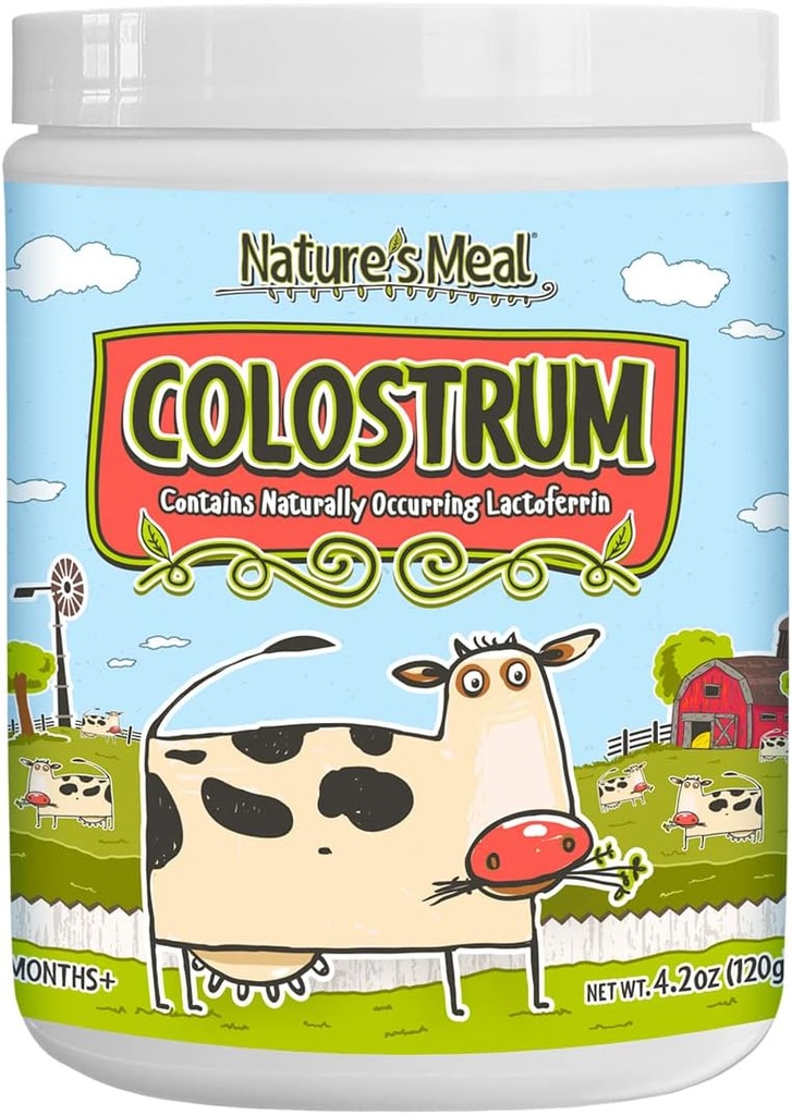 Immunstøtte for barn - Colossrum pulver, naturlig supermat med Lactoferrin, IgG og PRPS 4.2 oz.