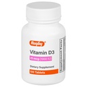 Rugby vitamin D3, 25 mg (1 000 IE) - Kosttilskudd - 100 tabletter (1 pakke)