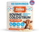 Colostrum Supplement Bovine Colostrum for mennesker 100% ren grass Fed, Supergut Helse & Immun Support, 50% IgG, Unflavored, Calostro Bovino para Adultos Organico 60 Serverer pulver