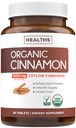 USDA Organic Ceylon Cinnamon piller - høy potens Ceylon kanel Supplement med 1000 mg per servering for full kropp antioksidant støtte - Vegansk ikke-GMO cGMP laget og Lab verifisert (1 måneds forsyning)