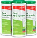 LEADER Prebiotic Fiber Supplement pulver, 186 Serveringer, 100% naturlig hvete Dextrin daglig fiber pulver for digestiv helse, sukker-fri, klar og smak-fri, glutenfri, uflavorert, 8.7 OZ, (3 pakke)