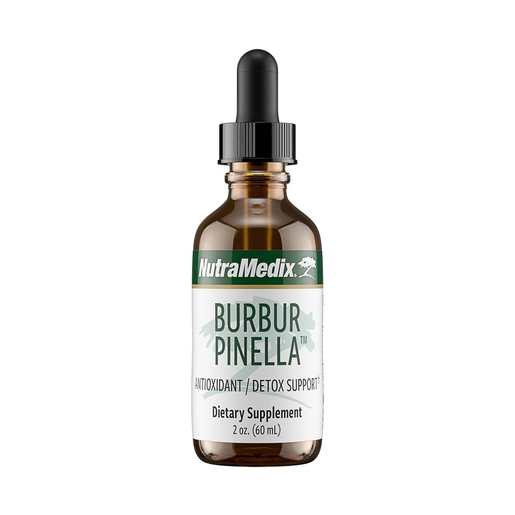 NutraMedix Burbur-Pinella Hjerne Helse Helse Supplements for voksne - Combat Brain Fog og Fremme Nerve Support - Hjelp En Sunn Full Body Detox Cleanse - Biotilgjengelig flytende format (2 oz / 60 ml)