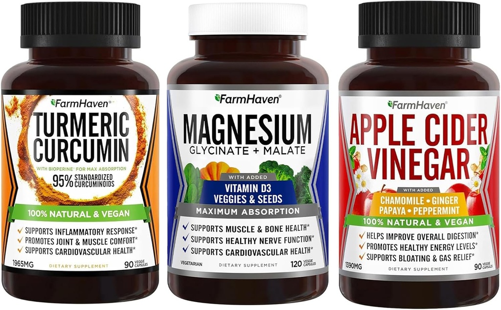 FarmHaven Magnesium + Melk Thistle + Apple Cider Vinegar