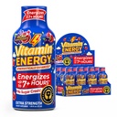 Vitamin energi B12 11 000% Extra styrke energi Shot Açaí Pomegranate 12 Pack, 260 mg naturlig koffein, B12 & B6, Nootropisk fokus, Vitalitet, Null sukker, Glutenfri, Vegan, Kosher, 1,93 fl oz