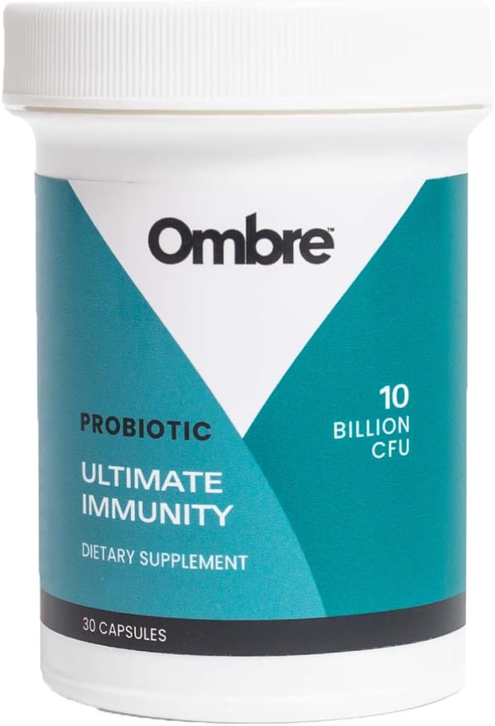 Ombre Ultimate Immunitet Probiotika, Immun støtte Supplement, 10 milliarder CFU, Holdbarhet-stabil, 30 Serveringer