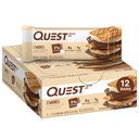 Quest Nutrition S'mores Protein Bars, 21g Protein, 1g Sukker, 4g Net Carb, Glutenfri, Keto Vennlig, 12 Count