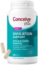 CONCEIVE PLUS ovuleringsstøtte | Myo-Inositol & D-Chiro Inositol for kvinner fruktbarhet | PCOS Kosttilskudd for reproduktiv helsehormonbalanse for kvinner | COQ10, Folinsyre, Ginger | 30 dagers levering