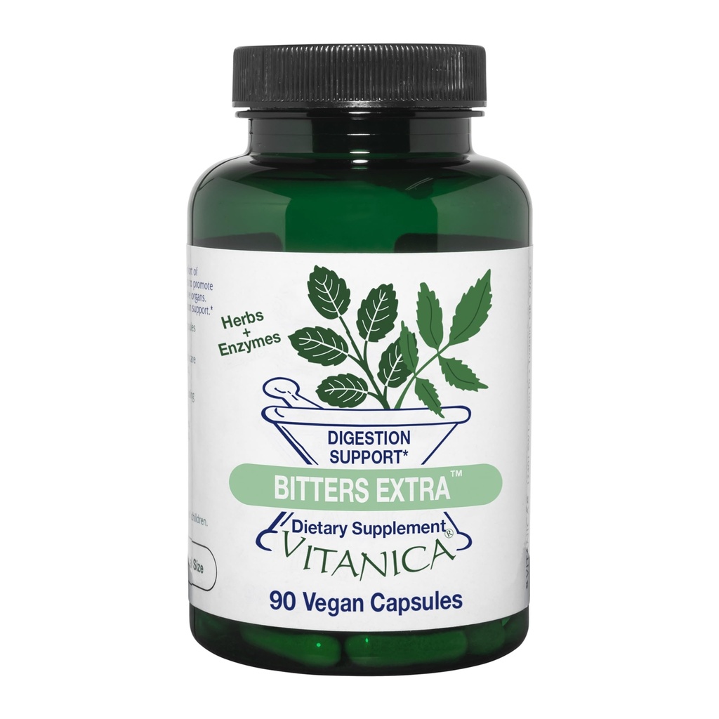 Vitanica Bitters Extra, Digestionsstøtte, Vegan, 90 kapsler