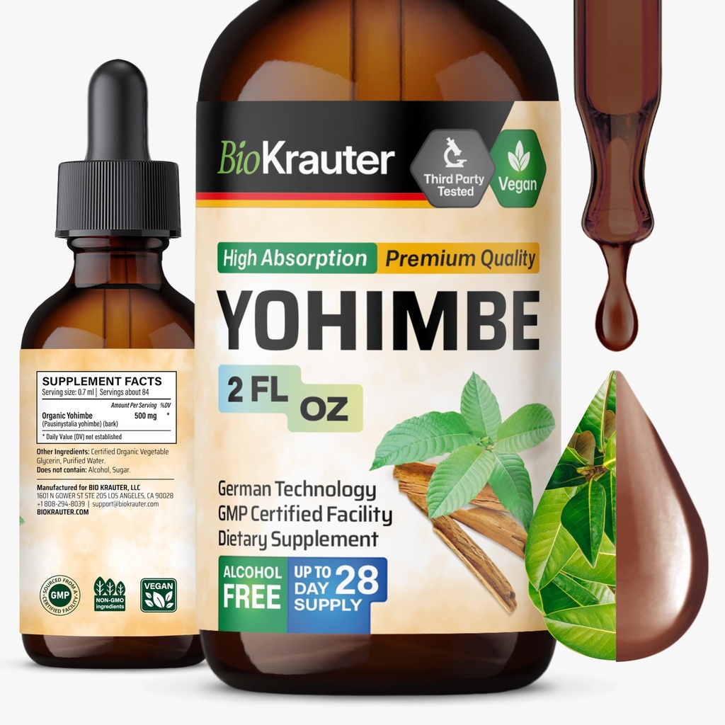 BIO KRAUTER Yohimbine - Vegan Yohimbe kosttilskudd for menn og kvinner