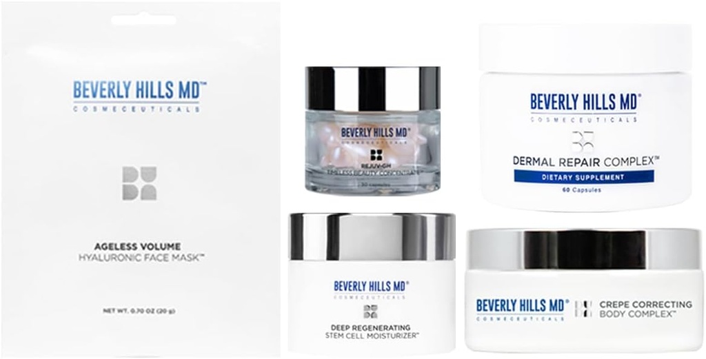Beverly Hills MD-prisvinnere Bundle - Hjelper m/Hydrasjon, utseendet på aldrende hud, Wrinkles, Fine linjer og støtte kollagen