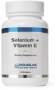 Douglas Laboratories Selenium + vitamin E 400 I.U. av naturlig form av vitamin E og 50 mcg. av Selenium 90 Softgels