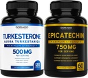 Dorado NUTRITION Epicatechin Extract 750 mg Per Serving - (120 kapsler) og Turkesteron Supplement 500 mg (120 kapsler)