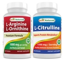 Beste Naturals L-Arginine L-Ornithine - 1000mg & L-Citrulline 1500mg