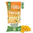 Bedre enn god savoria Keto Jalapeno Cheddar Protein Puffs | Glutenfri -16g Protein, Lavt sukker, Lav kalori, Diabetisk Vennlig Snacks | Lav karbohydrat, Sunn Kids Snack | Ingen kunstige smaker (12-Pack)