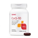 GNC CoQ-10 400mg - hjertehelse & cellulær energi støtte kosttilskudd - Antioksidant for sunn kardiovaskulær system - lett å svelge Softgels - Glutenfri - 60 greve (60 serveringer)