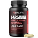 L-Arginine 1800mg og Pine Bark Extract 100mg - Nitric Oxid Supplement for menn - Ytelsestilskudd for menns helse - 90 greve - Utholdenhet, Recovery Support - Vegansk, ikke-GMO kapsler