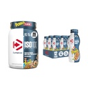 Bundle av Dymatize Performance Protein Shake, Fruity Pebbles (12 pakke) + ISO100 Whey Protein Powder Isolate, Fruity Pebbles (20 serveringer)