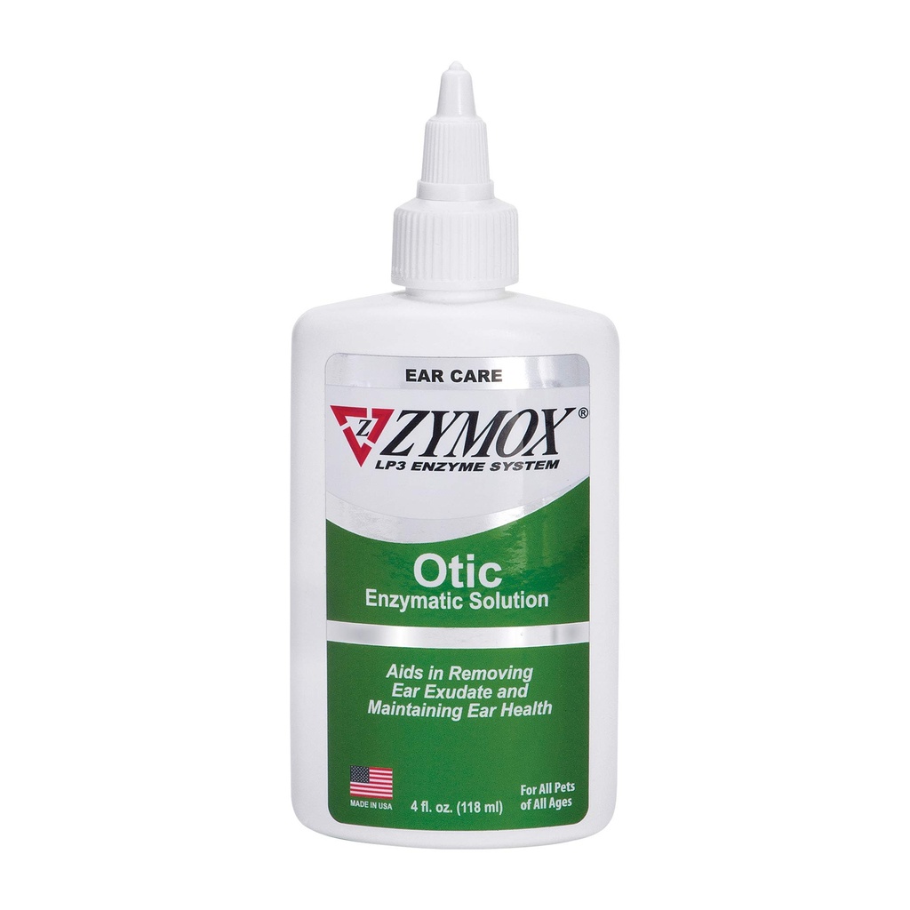 Kjæledyr King merker Zomox Otic Enzymatic løsning for hunder og katter til å lindre øreinfeksjoner uten hydrokortison for kløe relief, 4oz
