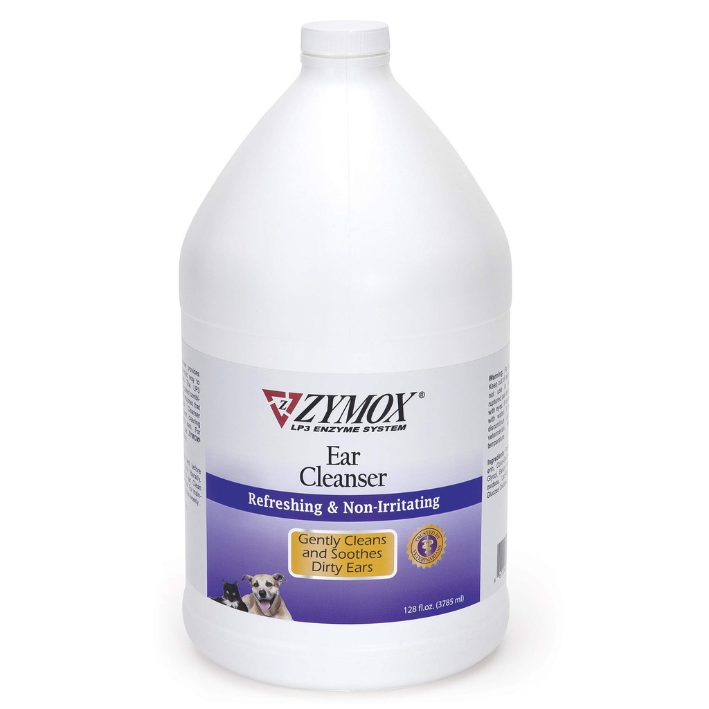 Zymox ørerenser løsning for hunder og katter, 1 Gallon