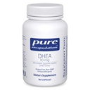 Pure Enkapslinger DHEA 10 mg - Adrenal Supplement for immunstøtte, metabolisme og hormonbalanse - med mikronisert DHEA - 180 kapsler