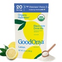 GODONYA Organic Hydration Electrolyte Drink Mix, Certified Organic Hydration Powder, Ikke-GMO, Biosjekket Glyfosatfri, Lavt sukker, Lemonade Flavor, Ingen kunstige Flavors, 20 serveringer
