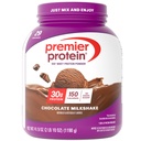 Premier Protein pulver, sjokolade melkshake, 30g protein, 1g sukker, ingen soya, glutenfri, 41.9oz (29 serveringer)