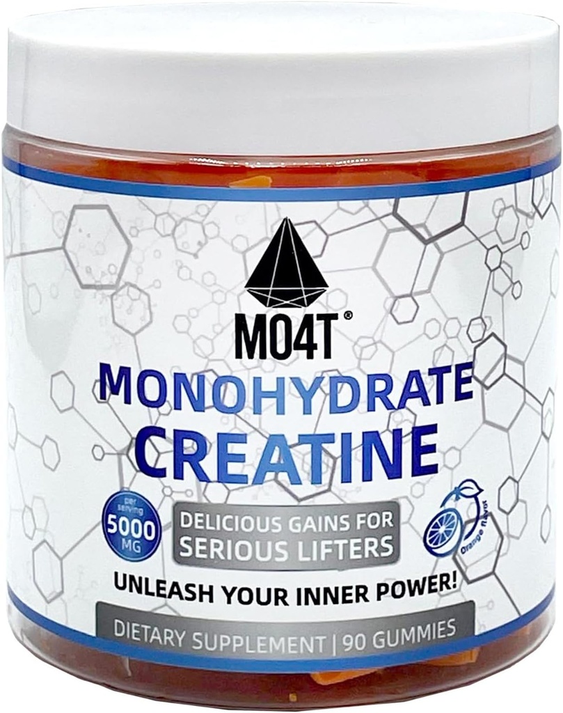 Kreatin Monohydrat Gummies 5000 mg for menn og kvinner, sukker gratis kreatin Gummies Orange Flavor