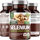 N1N Premium ren Selenium (200MCG, max absorpsjon) Essential Trace Mineral å støtte immunitet og prostate funksjon, 180 Veg Caps