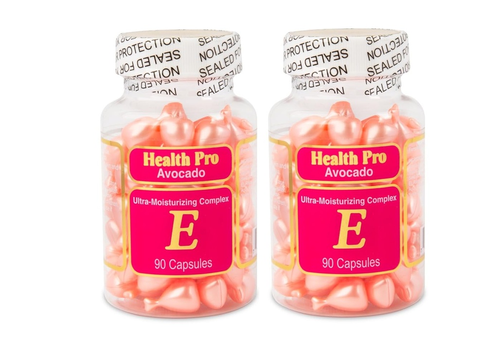 Vitamin E Olje Capsules for huden – Topisk Bevegelse Kapsler | Twist & Påfør | med Avocado | 90 Kapsler hver (pakke med 2)