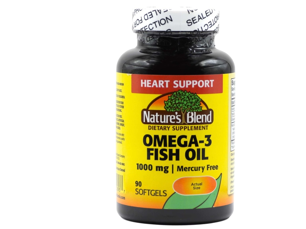 Naturer Bland Omega-3 fiskolje, 1000 mg, 90 Softgels