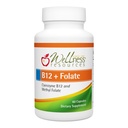 Velvære ressurser B12 og Folate Supplement - Metyl B12 1000 & Metylert Folat for høy absorpsjon, Glutenfri, Immunstøtte Supplement, B12 og Folate for MTHFR, 5-MTHF
