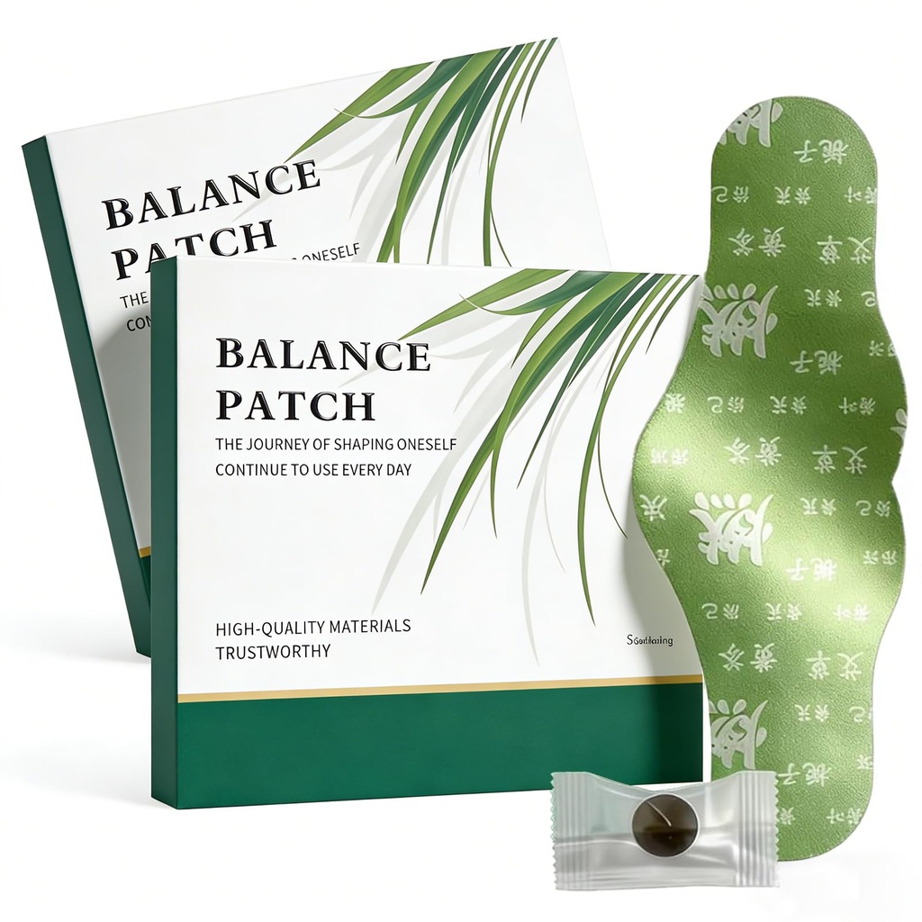 Balanse Patch, Japansk Herbal Patch Mage, Plantebaserte ingredienser, fremmer buksekomfort ikke-irriterende design, komfortable klesdesign, enkel emnebruk (2 Boxes-10 Patches)