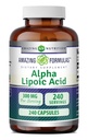 Amazing Formler Alpha Lipoic Acid 300 mg Kapsler Supplement | Ikke-GMO | Glutenfri | laget i USA (240 Count)