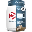 Dymatisere ISO100 Whey Protein Powder Isolate, informasjonskapsler og krem, 25 g protein, 5,5 g BCAA, mindre enn 120 Cal., Glutenfri, 1g fett, 1g sukker, 2g karbohydrater (20 serveringer)