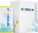USNA BiOmega Jr. Fish Oil Supplement med Omega 3 fettsyrer for barn 4+ - 14 pakker